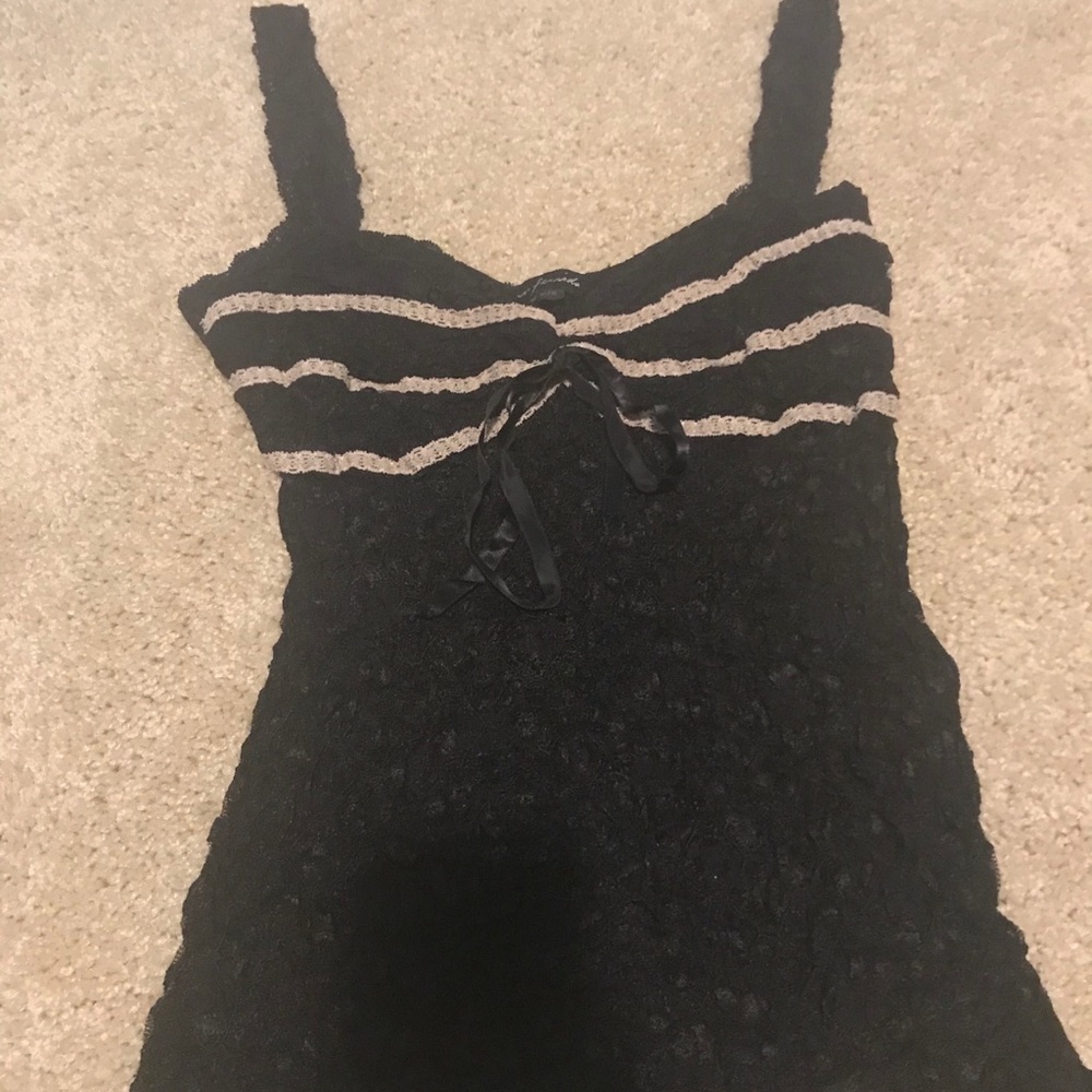 Ann Ferriday Black Lace Tank Top